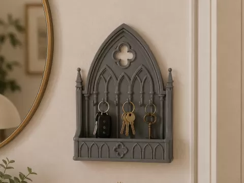 Gothic Cathedral Key Holder –Decorative Organizer