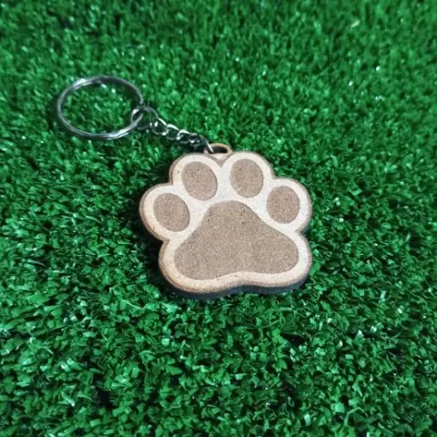keychain paw SVG/DXF