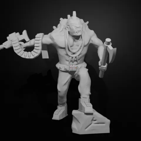 Tomahawk Wielding Ork