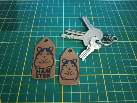 Hamster Lover Keychain