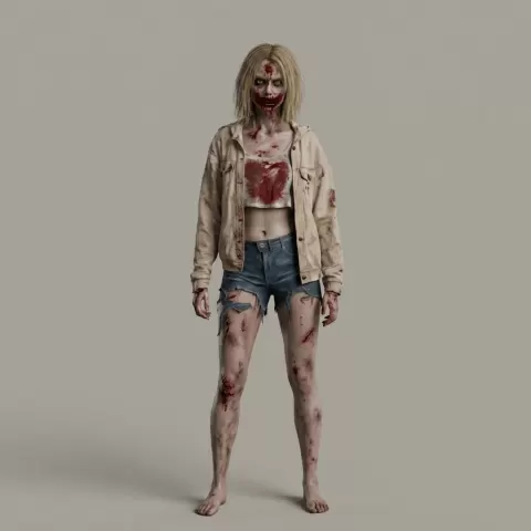 Horror Art - Zombie Hooker