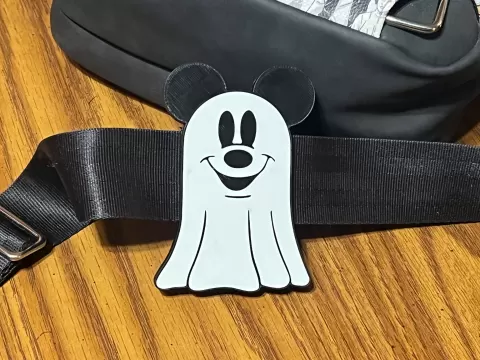 Mickey Mouse Ghost Bag Strap Charm