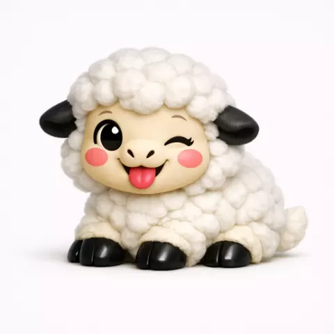 Cute sheep– Kawaii 3D Print Model