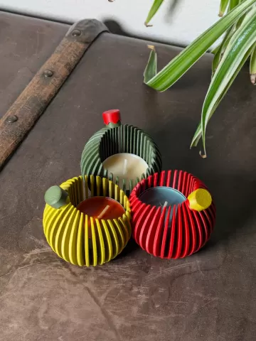 XMAS Ball Candle Holder