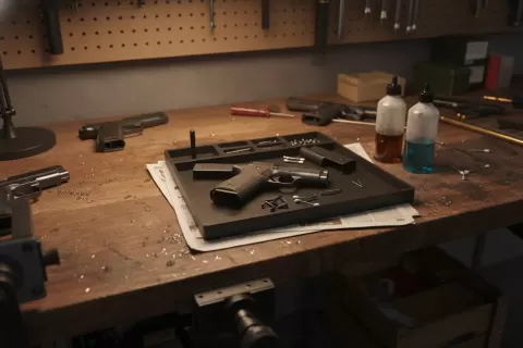 Handgun Cleaning Tray