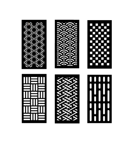 Japanese pattern bookmark (5 patterns + STARWARS pattern)