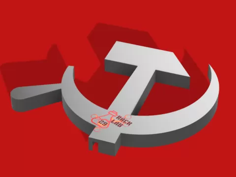 Communism LED emblem