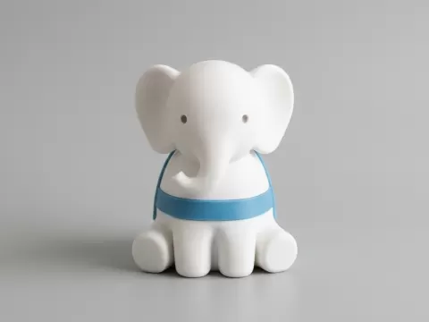 Elefantino Bomboniera 3D – Battesimo e Nascita