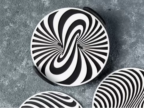 Optical Illusion Coasters