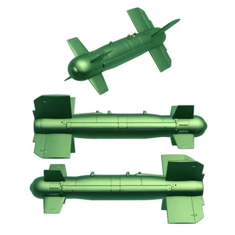 GBU 15 / GBU-15 Guided Bomb / Hypersonic Missile / surface systems / missile / missile stl / Missile Launcher / Air Intercept Missile