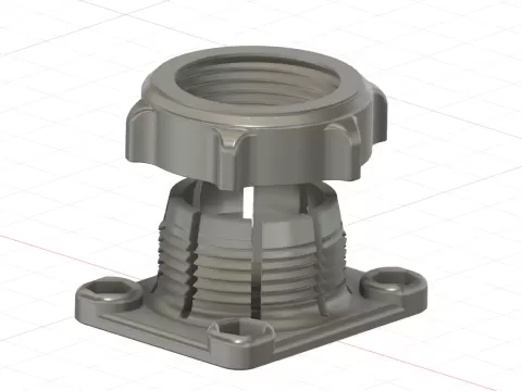 1" RAM Ball Socket to AMPS Adapter