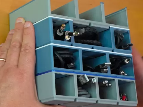 Loopop's Cable Management Trays (fit w/Gridfinity)