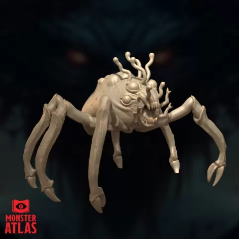 Brain Collector | Psychic Horror | Eldritch Aberration | DnD 5e STL Miniature | 32mm Resin by Monster Atlas Fantasy Miniatures