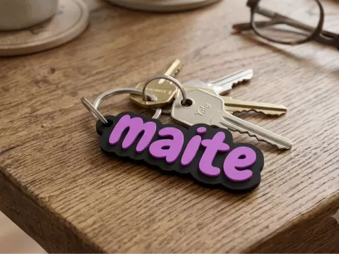 Llavero con el nombre maite