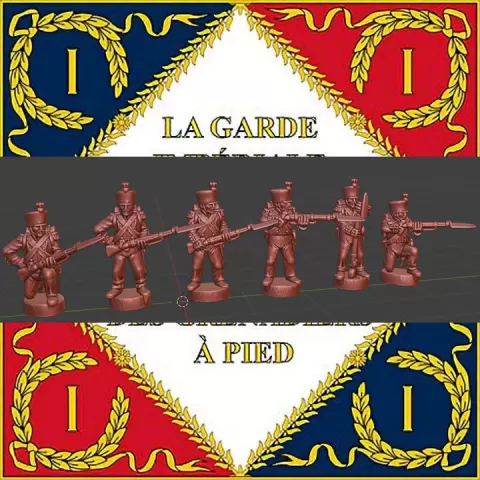 Epic Napoleonic French Line infantry campaign dress skirmishing1812-15 by MC Miniatures
