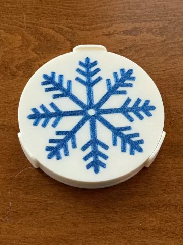 Snowflake Coaster and Holder Set