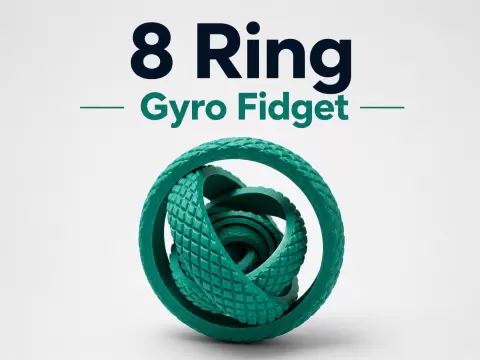 8 Ring Gyro Fidget