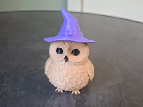 Cute Halloween Owl – Witch Hat Figurine