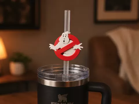 Ghostbusters Straw Slider – Tumbler Straw Accessory