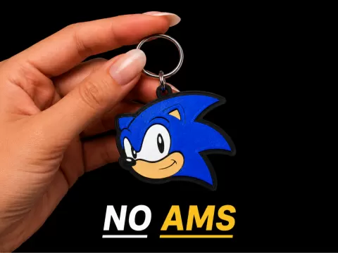 Sonic The Hedgehog Chaveiro Multi Partes (Sem AMS)
