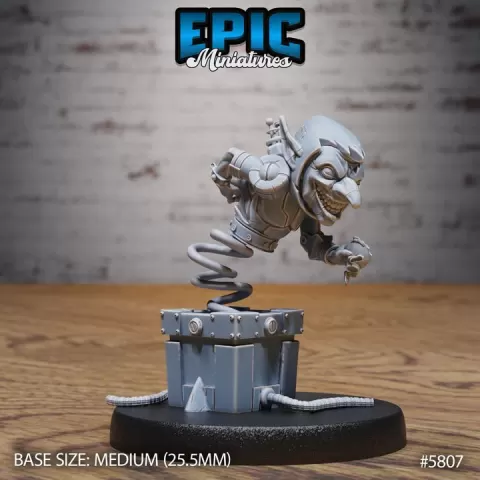 Goblin in the Box / Goblin Carnival Artist / Ogre Funfair Performer / Green Skin Circus Resident / Fairground Worker / Attraction Encounter by Epic-Miniatures