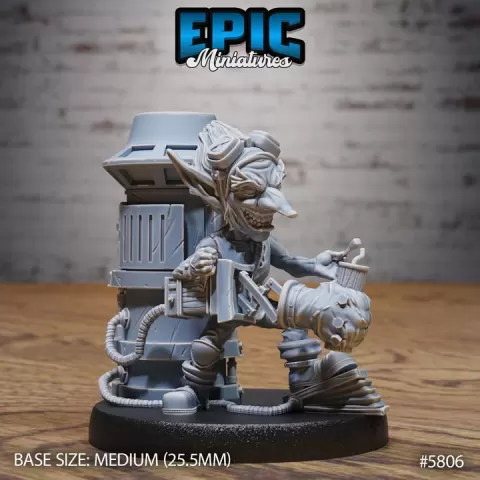 Goblin Tinkerer Dynamite / Goblin Carnival Artist / Ogre Funfair Performer / Green Skin Circus Resident / Fairground Worker / Attraction Encounter by Epic-Miniatures