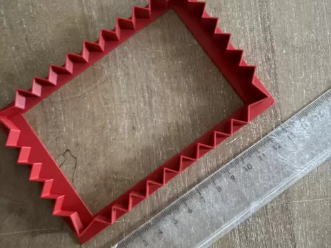 Zigzag Frame Cutter for Farfalle or poststamp