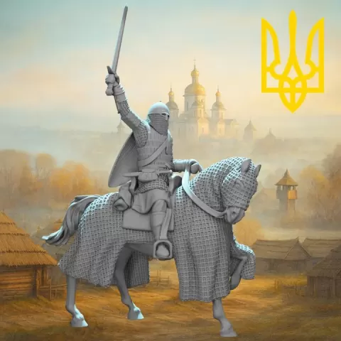 12th-Century Kievan Rus Elite Warrior – 3D Printable STL by Northern Crusades Miniatures