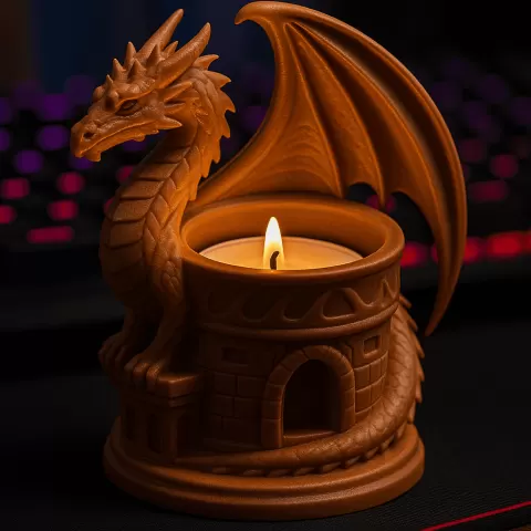 Dragon Keep Tea Light Holder