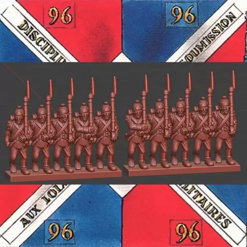 Epic Napoleonic French Line infantry in Egypt all elites 1798-01 by MC Miniatures