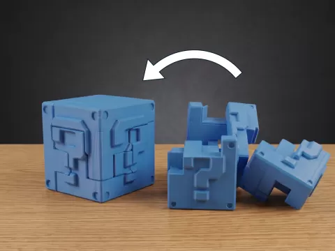 Super Mario Question Block - 3D Puzzle
