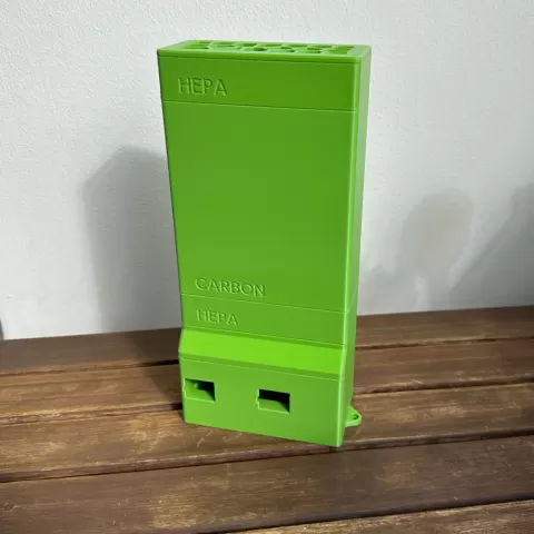Hepa and carbon filter boxes optimized for shelly-controlled BentoBox v2.0 5015 pull configuration
