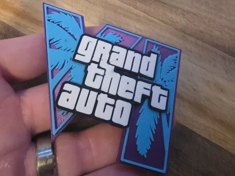 Grand theft auto 6 fridge magnet