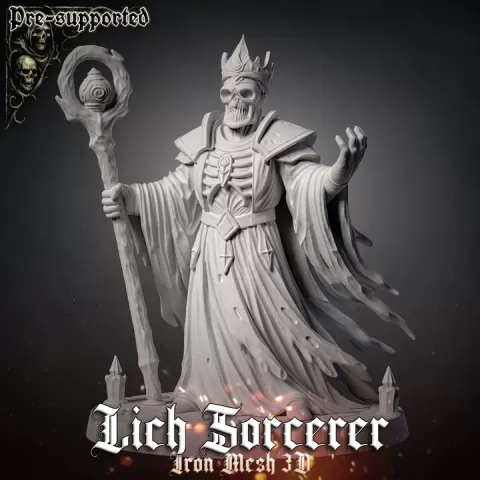 Lich Sorcerer by Iron-Mesh-3D