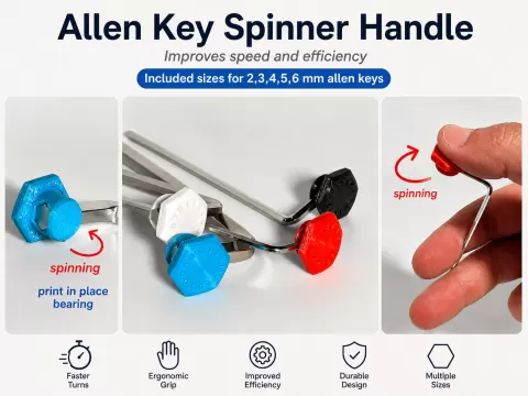 Allen Key Spinner Handle - Faster Rotation