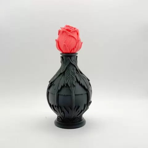 Black Rose Potion Bottle