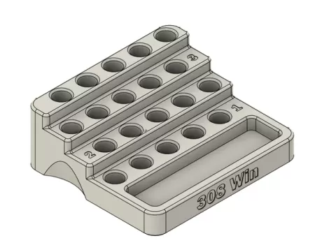 308 Reloading Stepped Tray with Bullet Tray