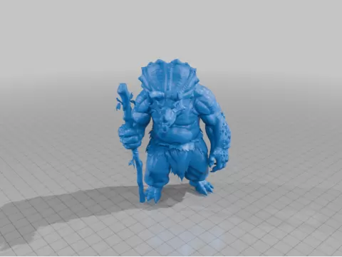 AI TRIPO Dinosaur Druid 3d Model