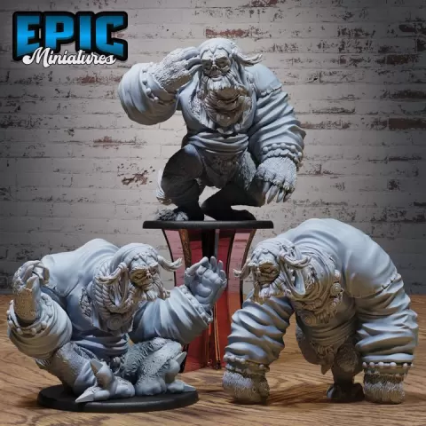 Giant Sloth Nomad Set / Carnival Artist / Funfair Performer / Circus Resident / Fairground Worker / Attraction Encounter by Epic-Miniatures