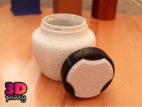Twist Lock Trick Box Vase