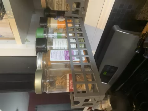 Minimalist Spice Cabinet Organizer Sliding Spice Rack
