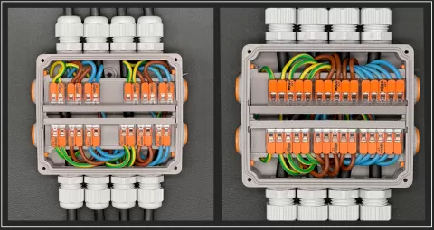 Multiconfiguration WAGO Junction box FREE