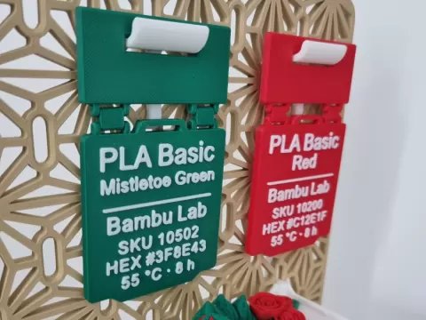 Filament Tag Holder for SKÅDIS Pegboard