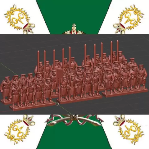 Epic Napoleonic Russian Opolchenie musket and pike with cap 1812-1815 by MC Miniatures