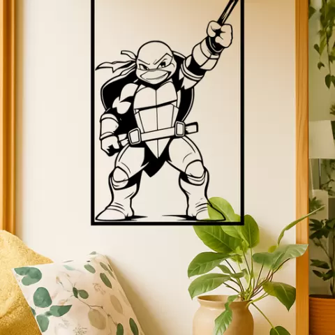 Leonardo from the Teenage Mutant Ninja Turtles Leonardo From The Teenage Mutant Ninja Turtles Tur Wall Art Framed