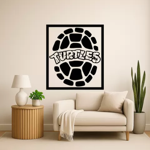 Leonardo from the Teenage Mutant Ninja Turtles Leonardo From The Teenage Mutant Ninja Turtles Tee Wall Art Framed