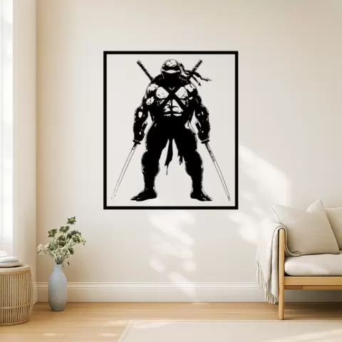 Leonardo from the Teenage Mutant Ninja Turtles Leonardo From The Teenage Mutant Ninja Turtles Spl Wall Art Framed