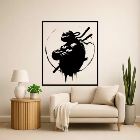 Leonardo from the Teenage Mutant Ninja Turtles Leonardo From The Teenage Mutant Ninja Turtles Spl Wall Art Framed