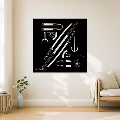 Leonardo from the Teenage Mutant Ninja Turtles Leonardo From The Teenage Mutant Ninja Turtles Shr Wall Art Framed