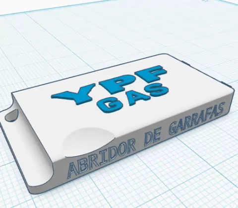 Llave para abrir garrafa YPF sin soportes / nuevo tapón con precinto / abridor de garrafa / llave para abrir garrafa